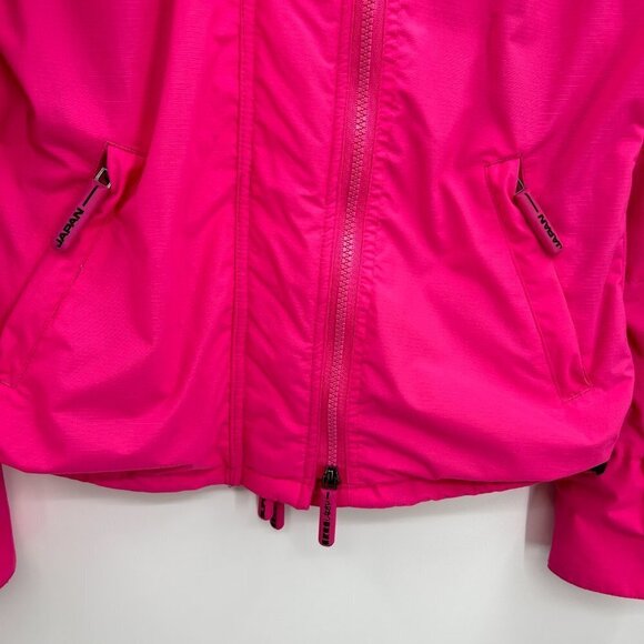 SUPERDRY Japan Hot Pink Black The Windcheater Mesh Lined Outdoor Jacket Medium - Picture 5 of 11